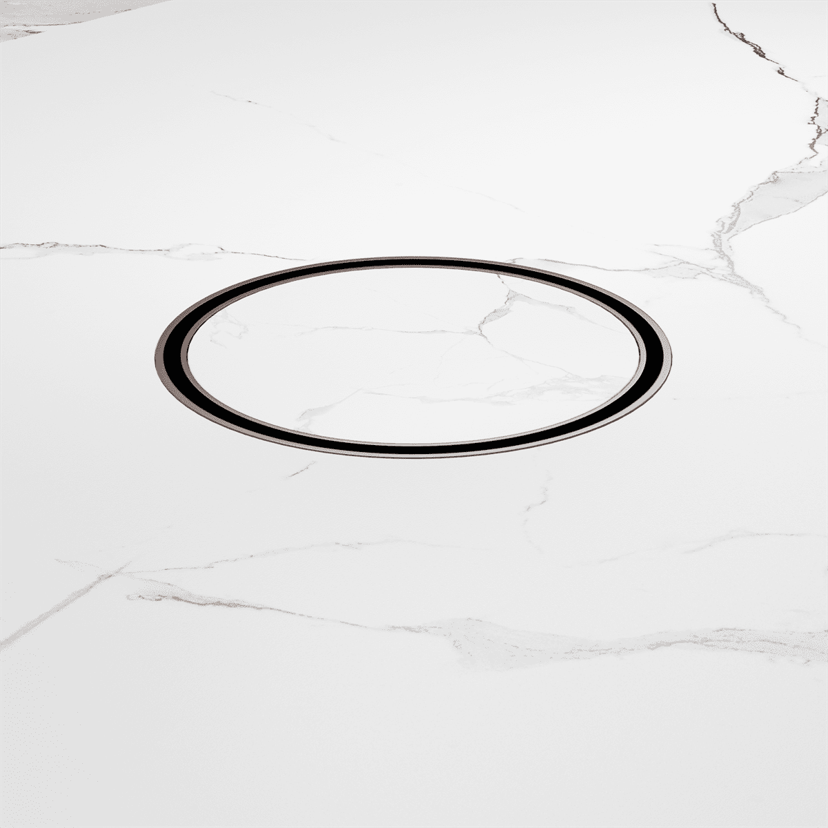 130MM Round Tile Insert Floor Waste 80MM Outlet - Reno Spares