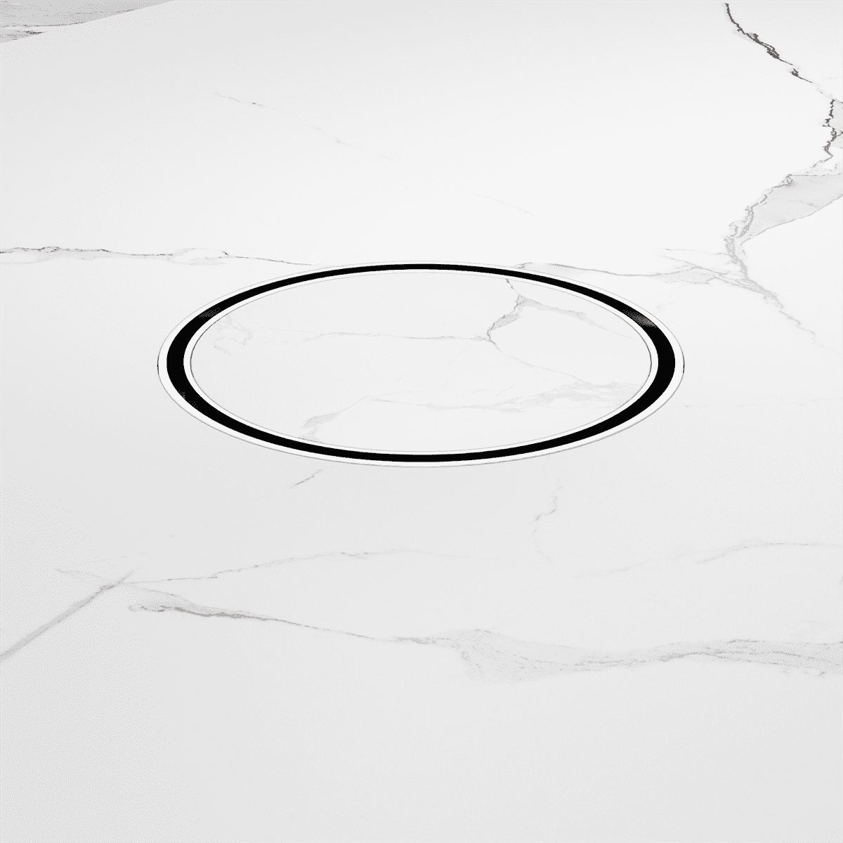 130MM Round Tile Insert Floor Waste 80MM Outlet - Reno Spares
