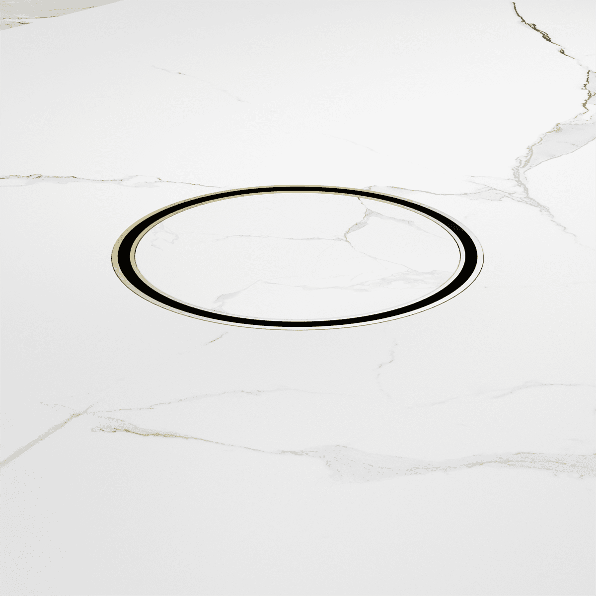 130MM Round Tile Insert Floor Waste 100MM Outlet - Reno Spares