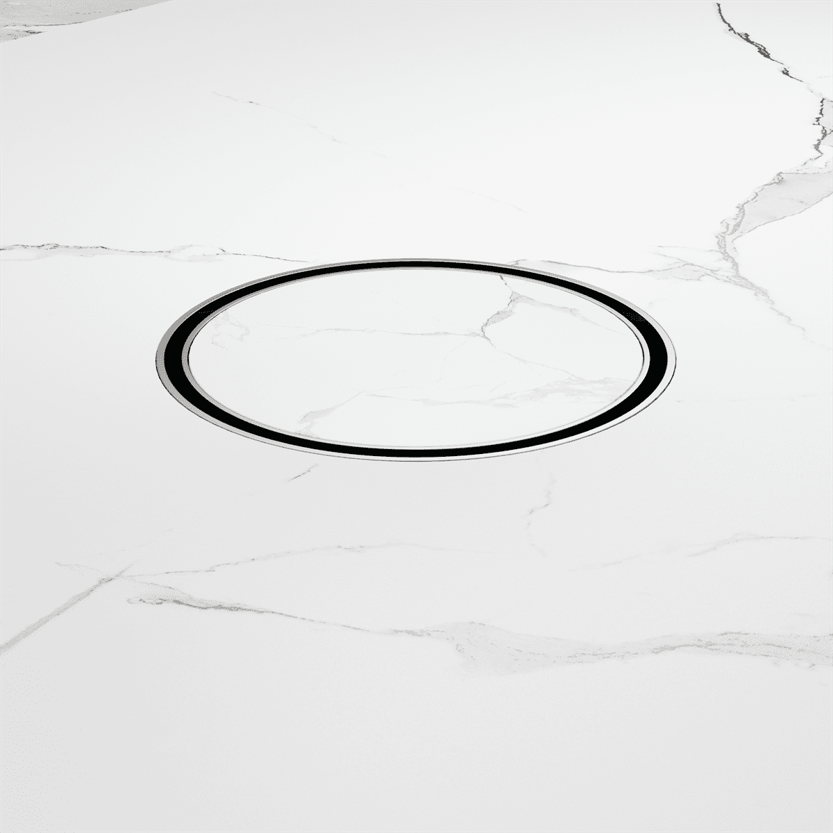 130MM Round Tile Insert Floor Waste 100MM Outlet - Reno Spares