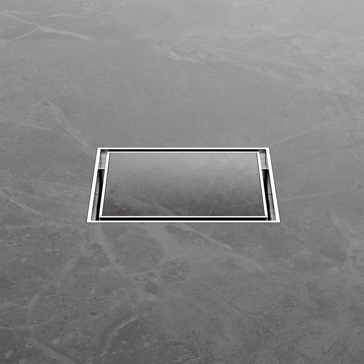 100MM Square Tile Insert Floor Waste 50MM Outlet - Reno Spares