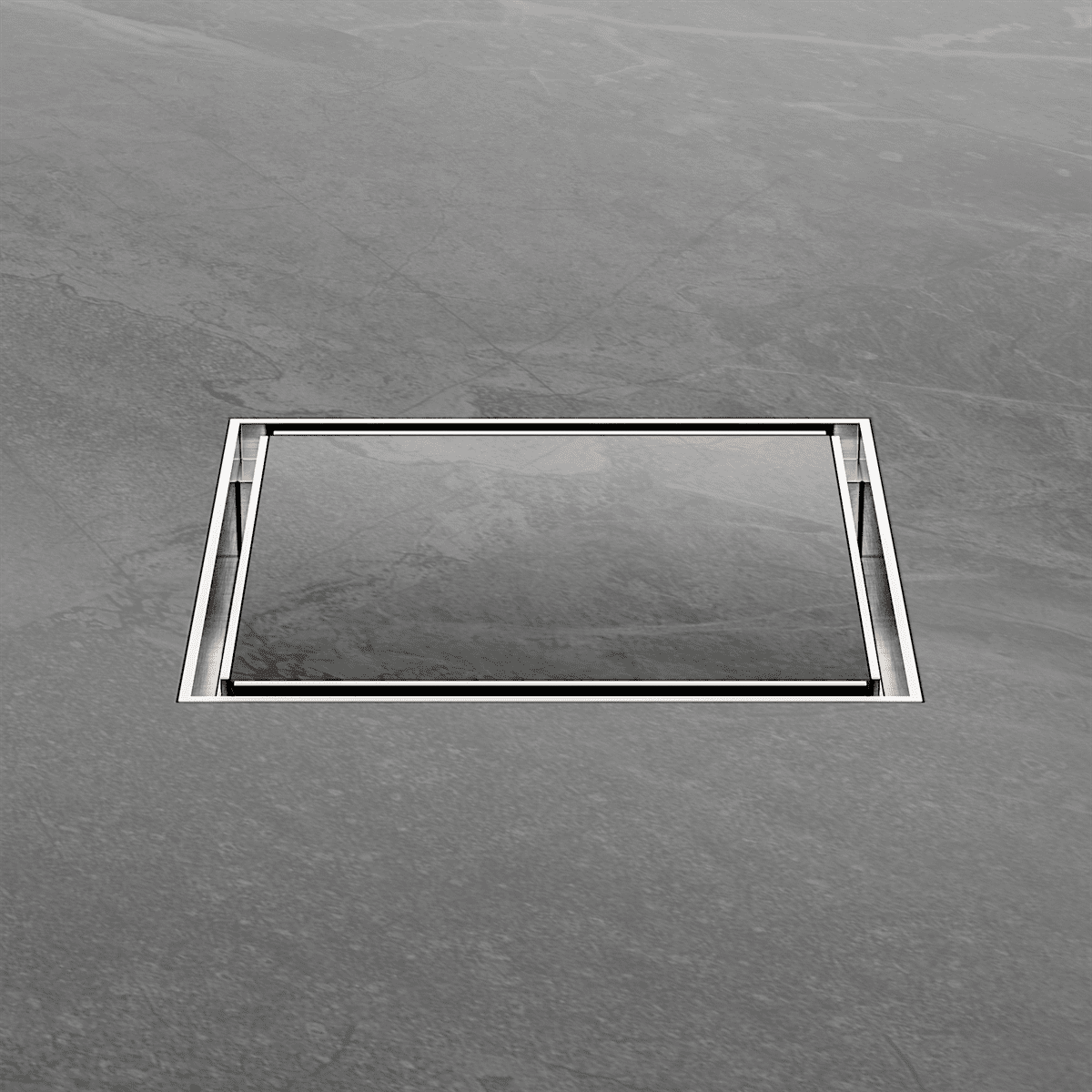 130MM Square Tile Insert Floor Waste 80MM Outlet - Reno Spares