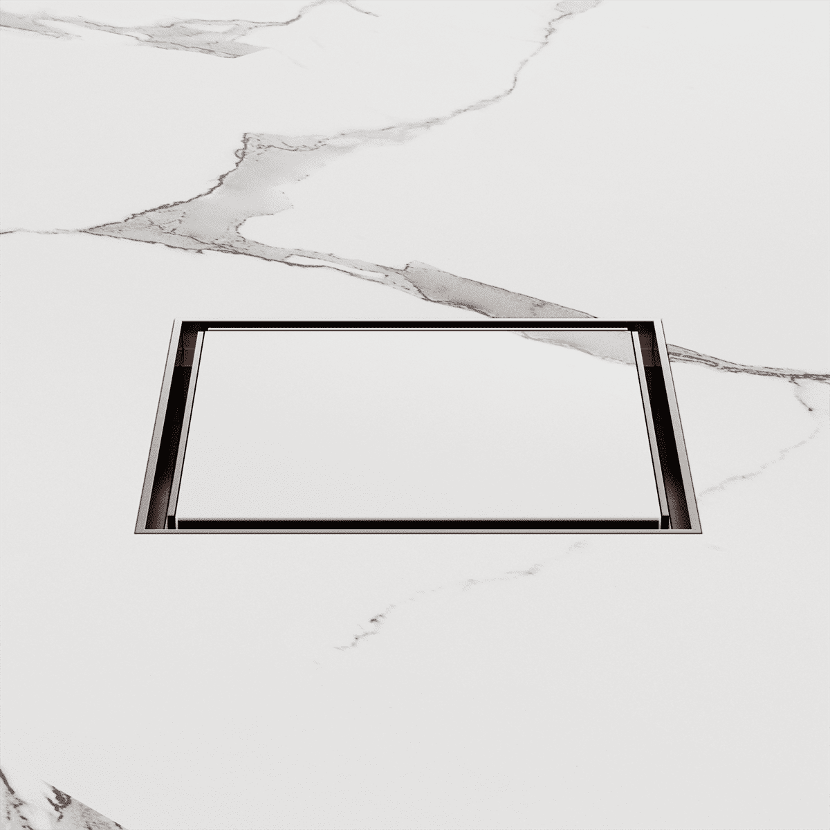 130MM Square Tile Insert Floor Waste 80MM Outlet - Reno Spares