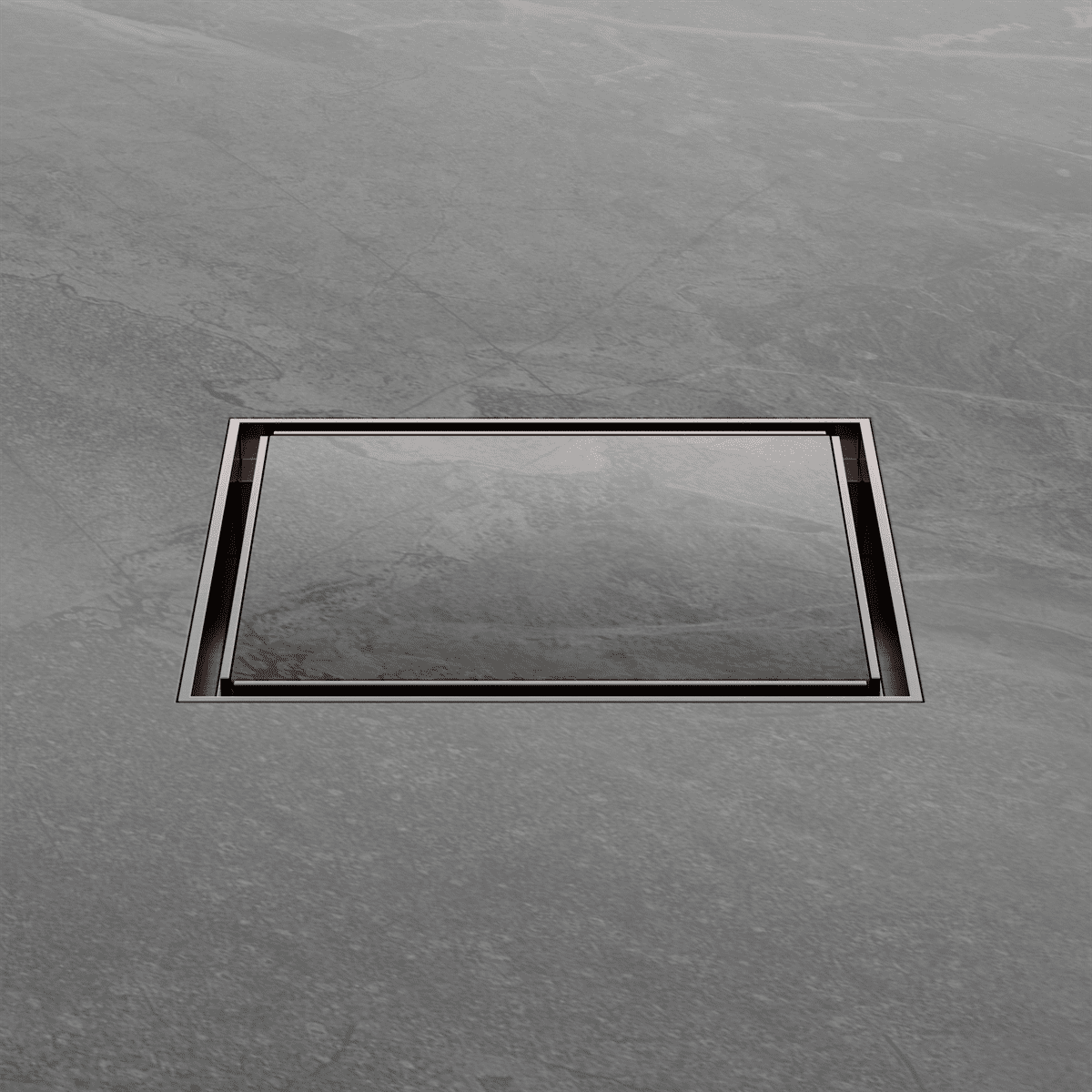 130MM Square Tile Insert Floor Waste 80MM Outlet - Reno Spares