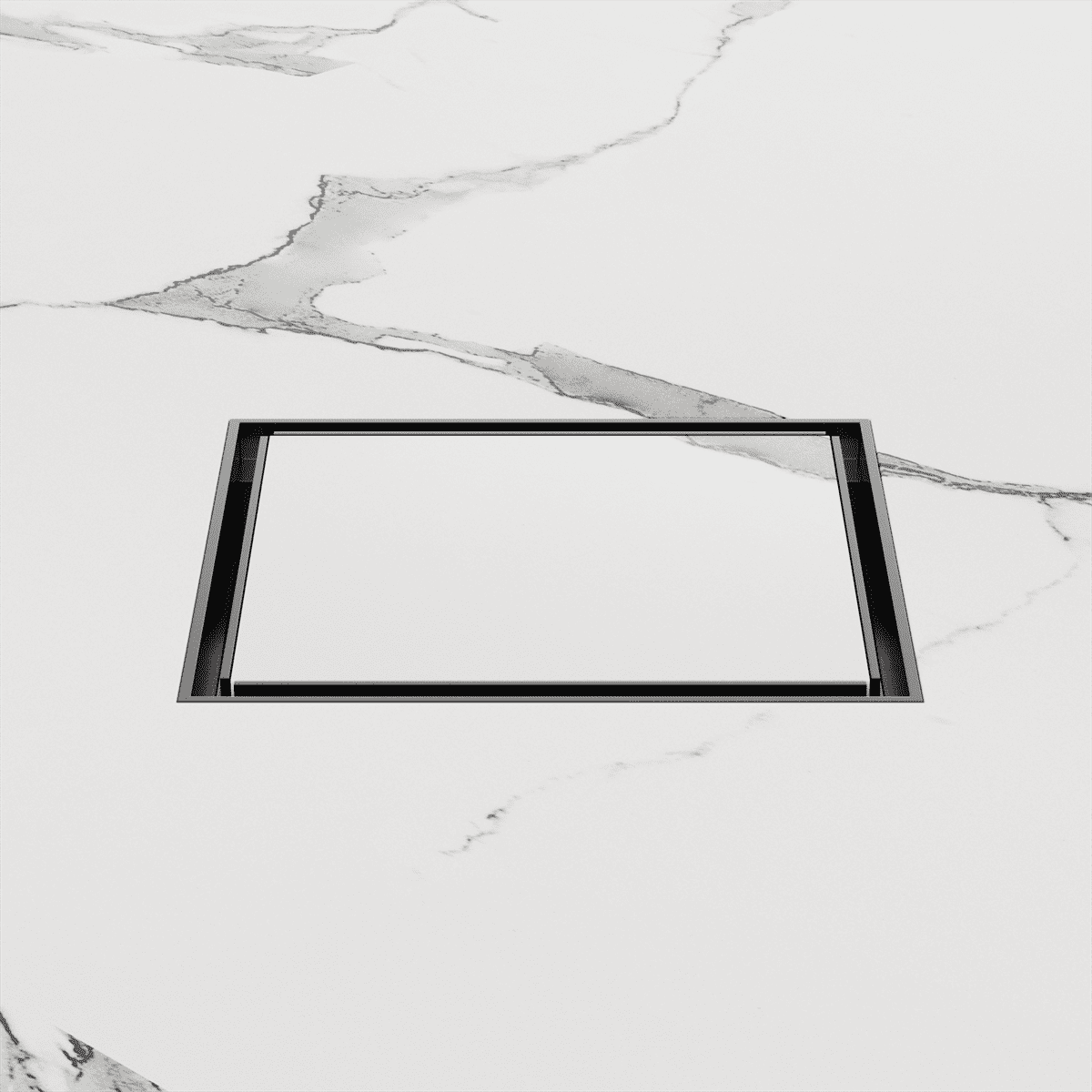 130MM Square Tile Insert Floor Waste 80MM Outlet - Reno Spares