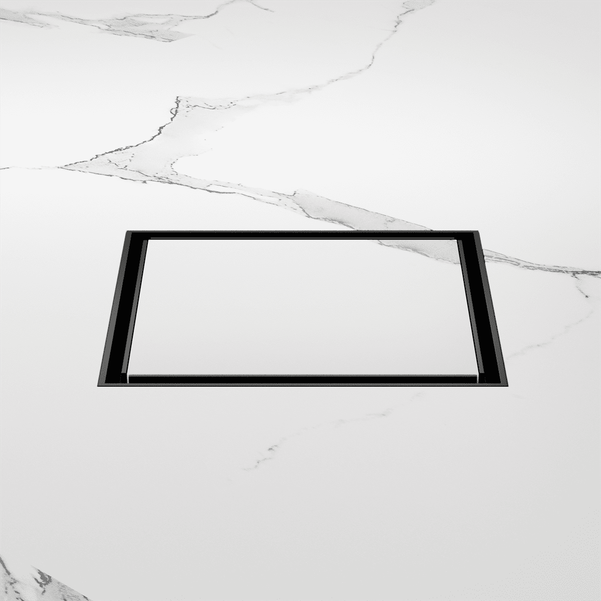 130MM Square Tile Insert Floor Waste 80MM Outlet - Reno Spares