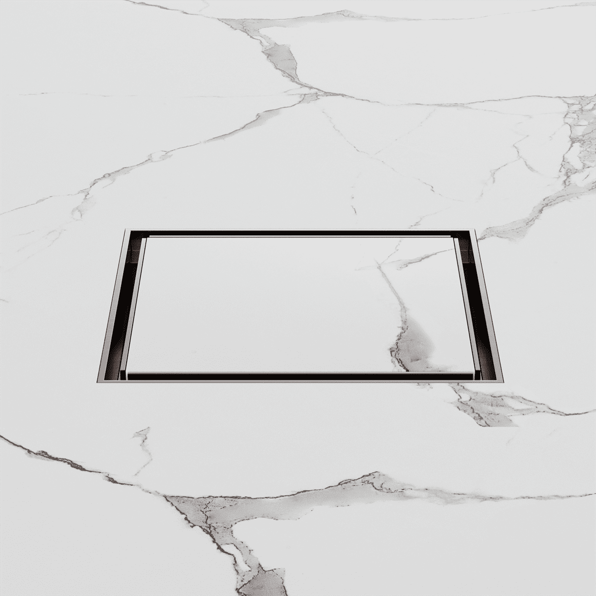 130MM Square Tile Insert Floor Waste 100MM Outlet - Reno Spares