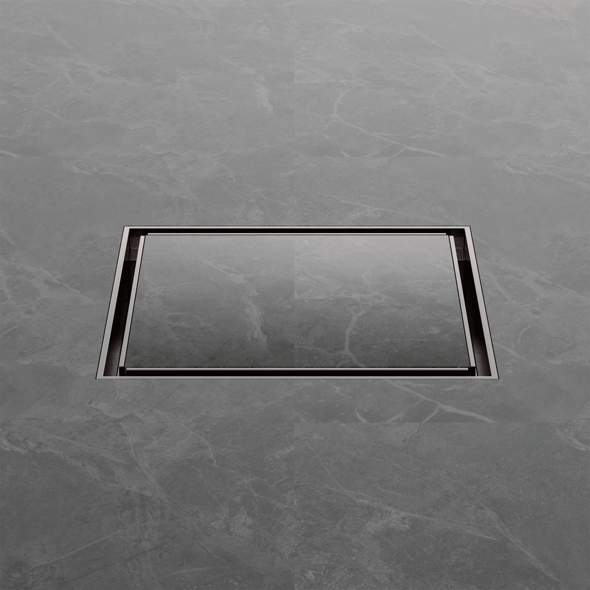 130MM Square Tile Insert Floor Waste 100MM Outlet - Reno Spares