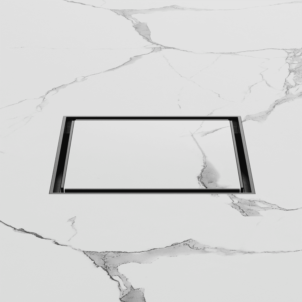 130MM Square Tile Insert Floor Waste 100MM Outlet - Reno Spares