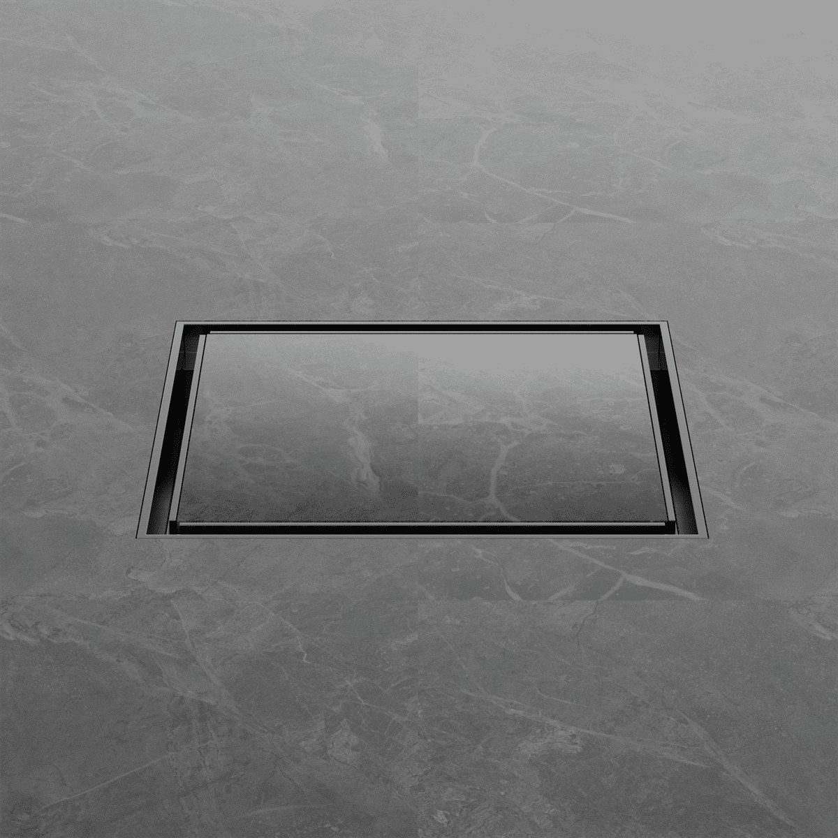 130MM Square Tile Insert Floor Waste 100MM Outlet - Reno Spares