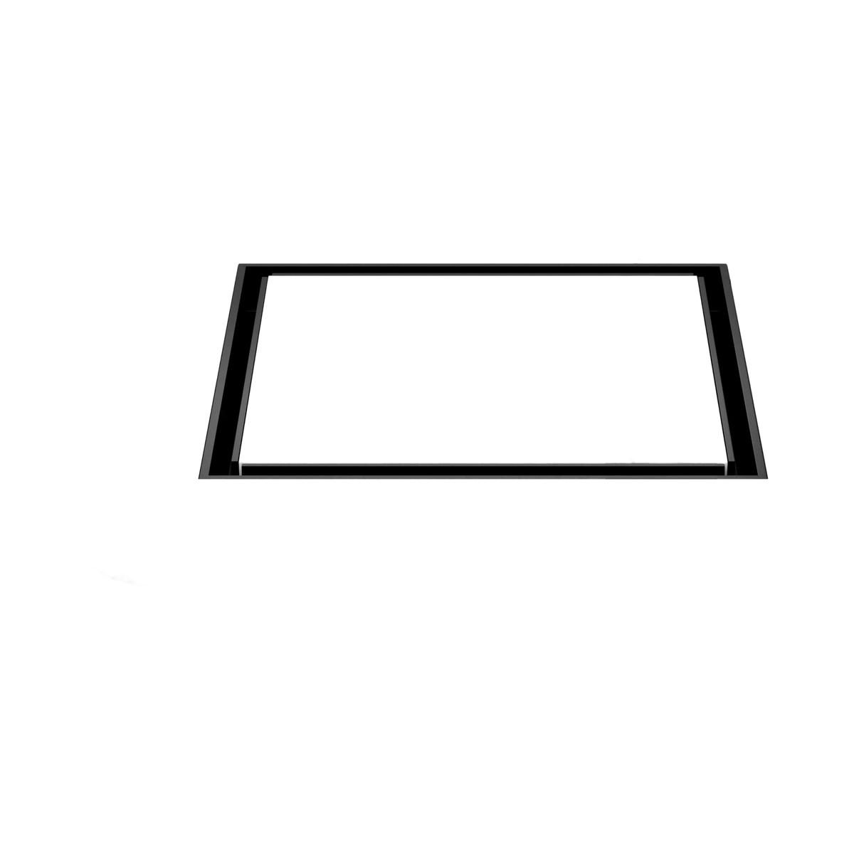 130mm Square Tile Insert Floor Waste 100mm Outlet Matte Black