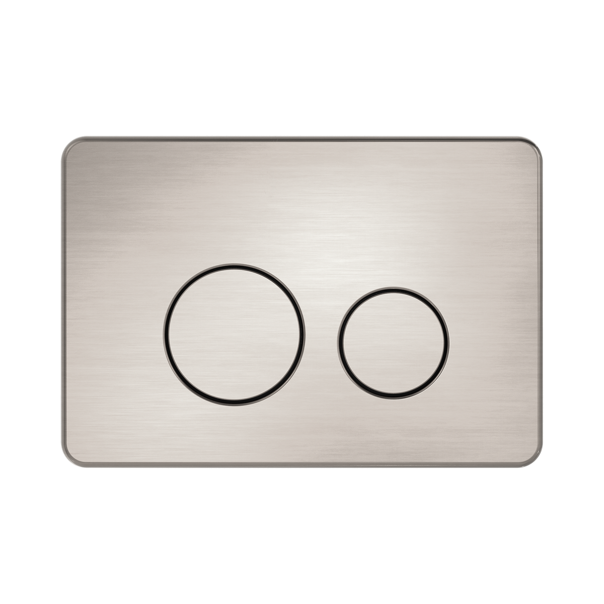 In Wall Toilet Push Plate Brushed Nickel