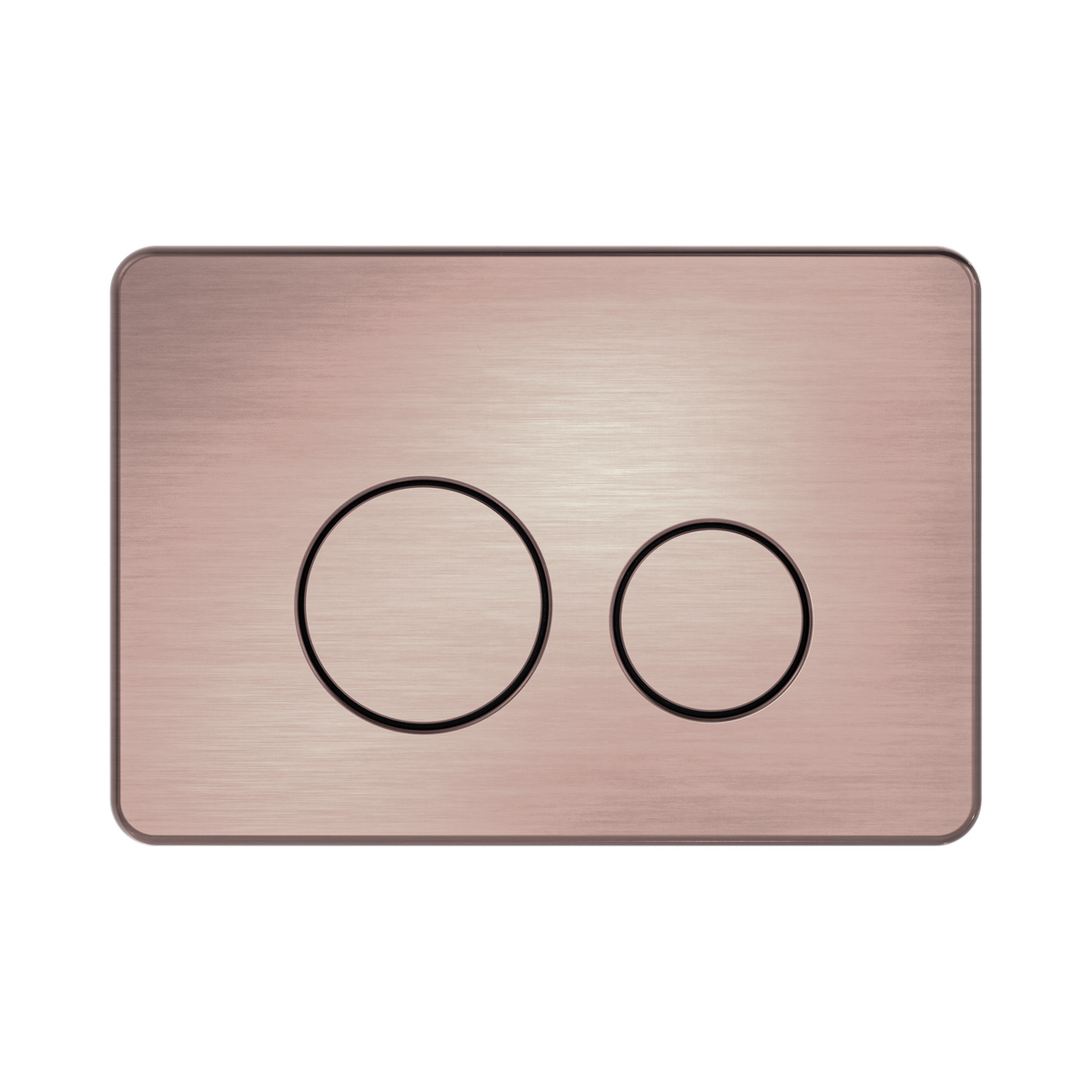 In Wall Toilet Push Plate Brushed Bronze