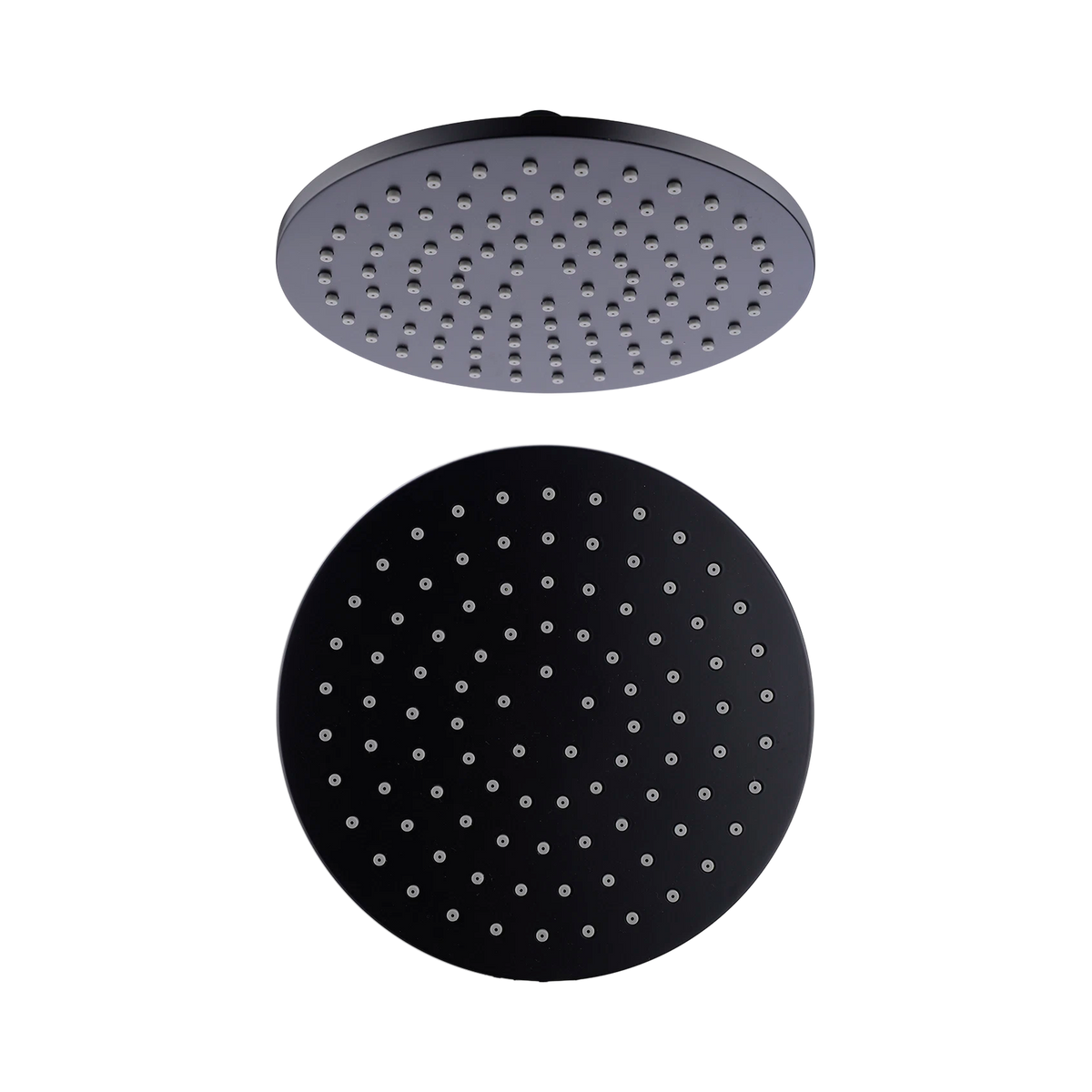 200mm Round Shower Head Matte Black