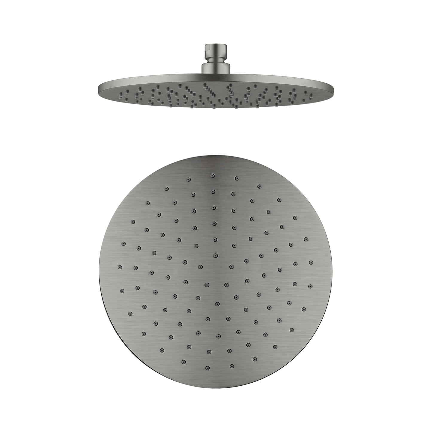 250mm Round Shower Head Gun Metal