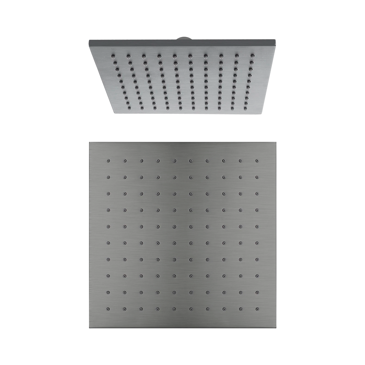 250mm Square Shower Head Gun Metal