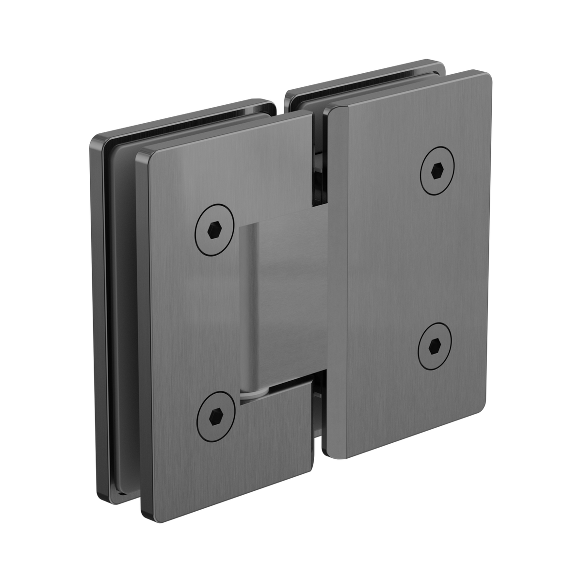 180 Degree Glass To Glass Shower Hinge 10mm Glass Gun Metal
