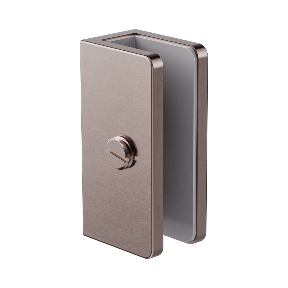 Shower U Bracket 10mm Glass Brushed Bronze