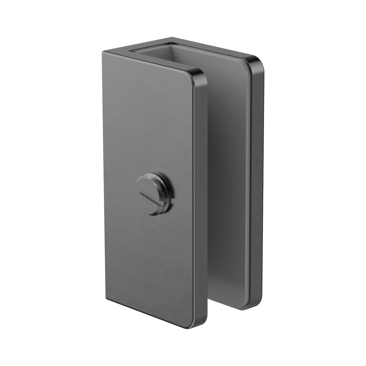 Shower U Bracket 10mm Glass Gun Metal