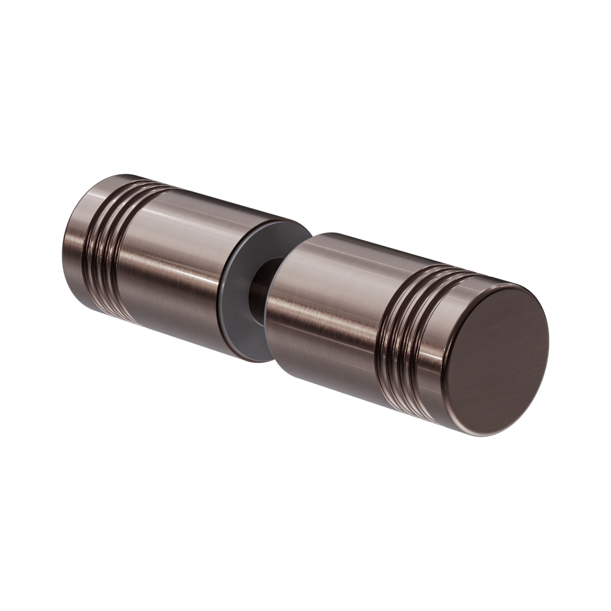 Round Shower Knob Brushed Bronze