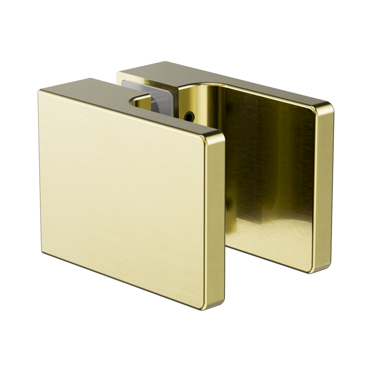 Square Shower Knob Handle Brushed Gold