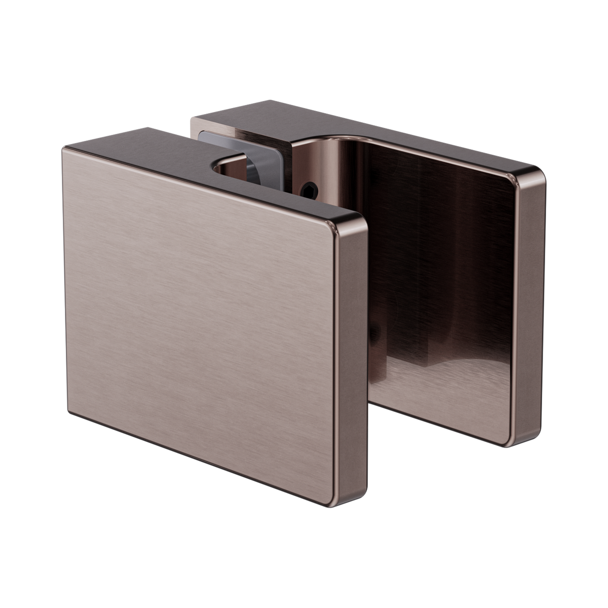 Square Shower Knob Handle Brushed Bronze