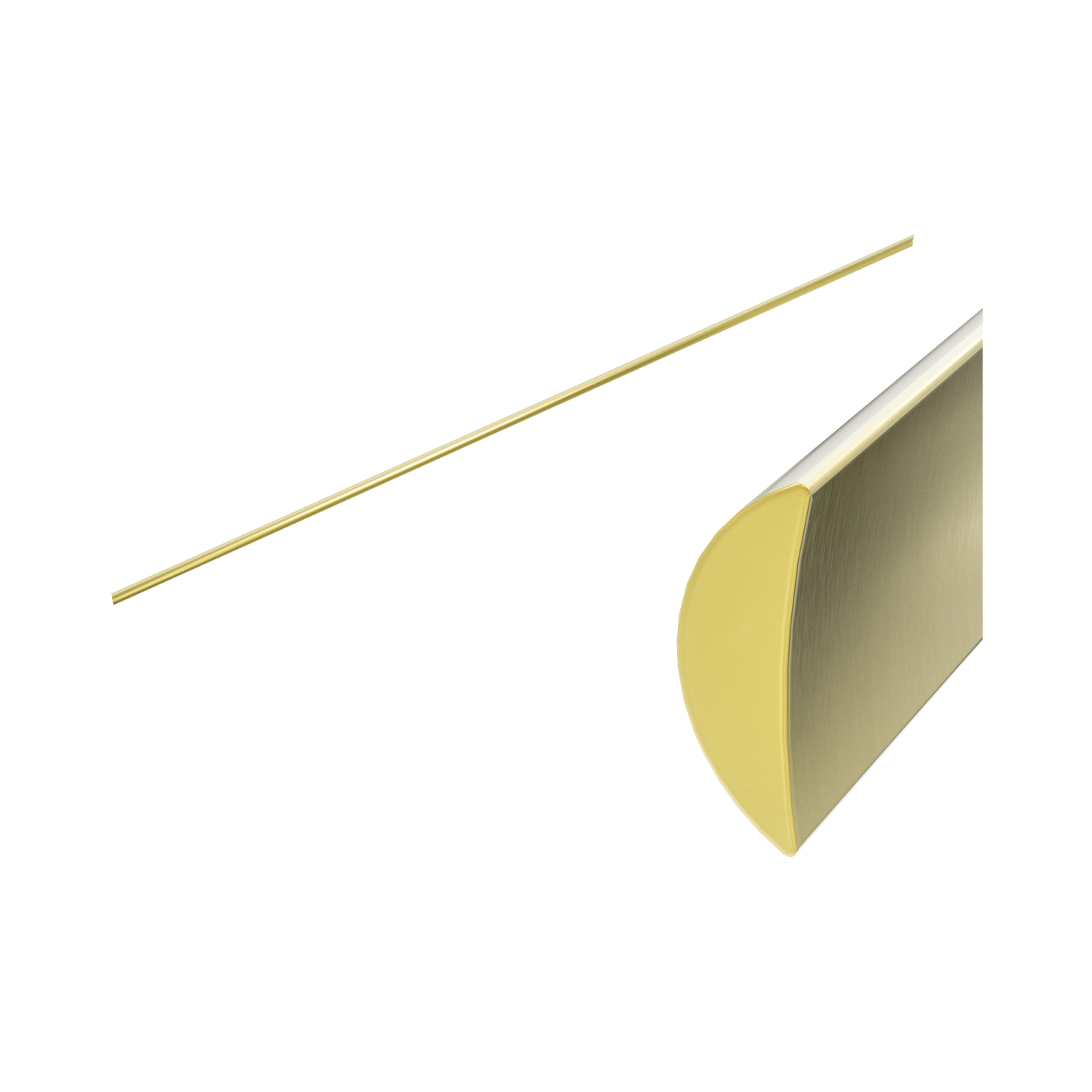 Half Round Water Seal Rail 750mm