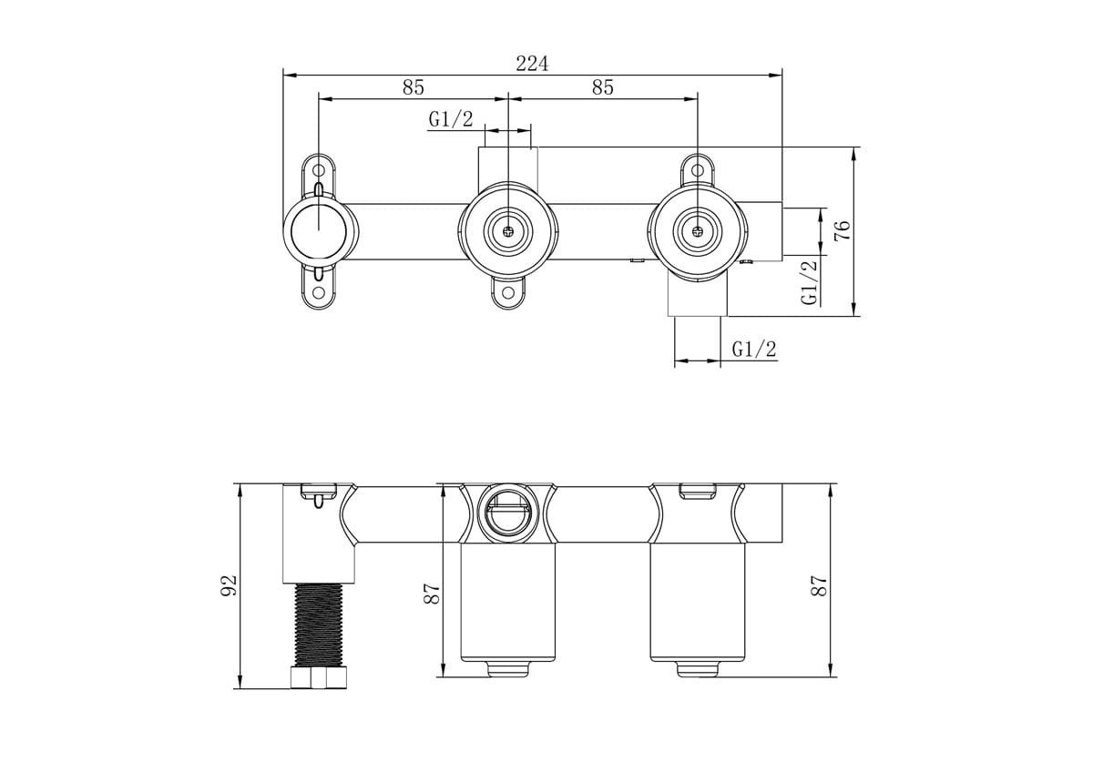 Premium Universal Progressive Shower System Body Only - Reno Spares