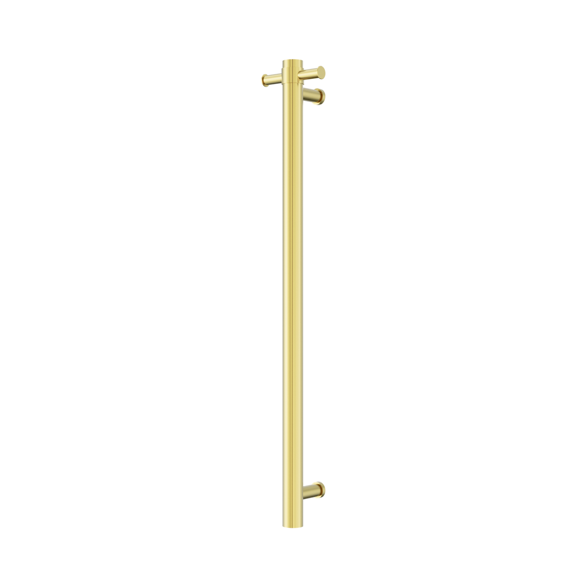 Mecca 240V Single Vertical Heated Towel Rail Brushed Gold