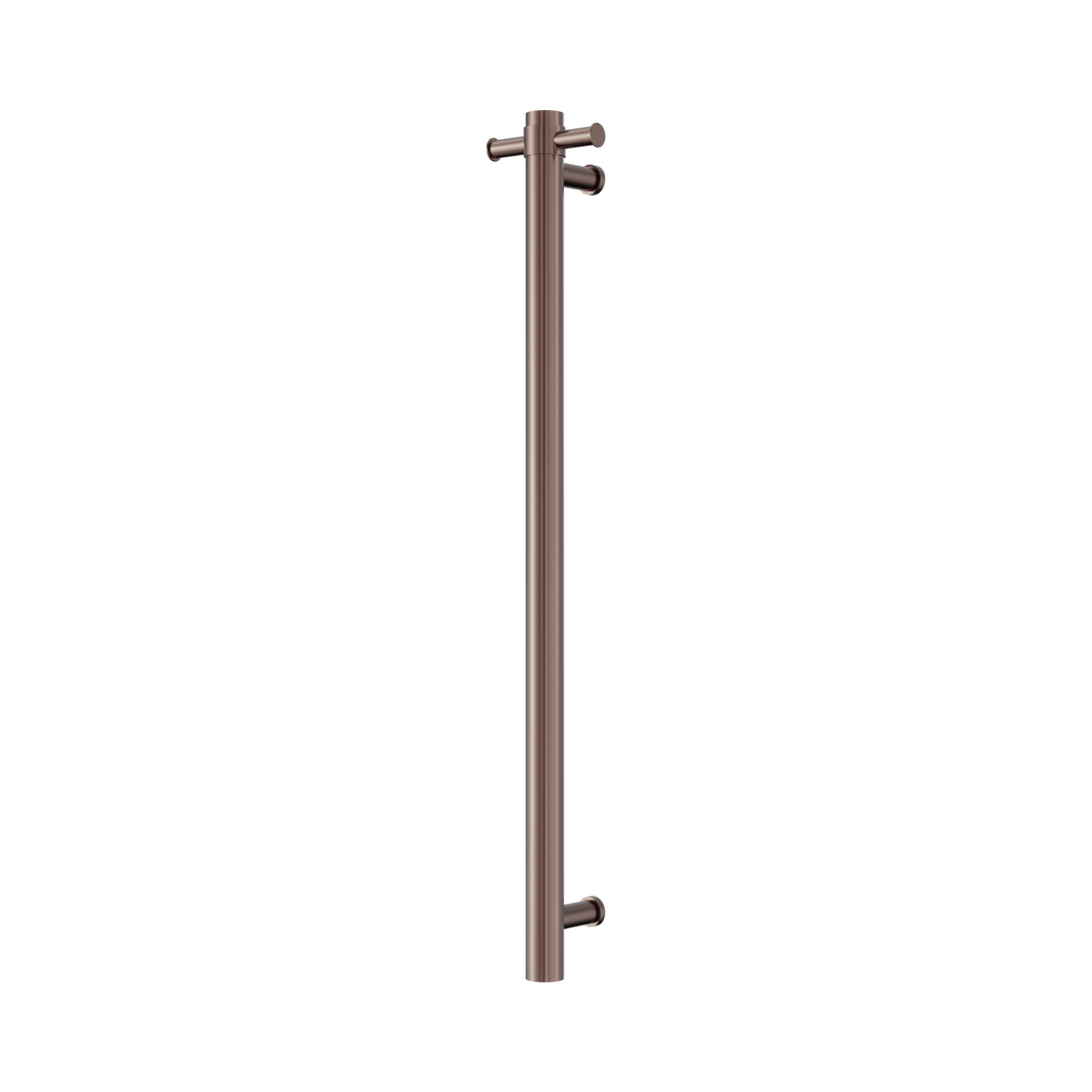 Mecca 240V Single Vertical Heated Towel Rail Brushed Bronze