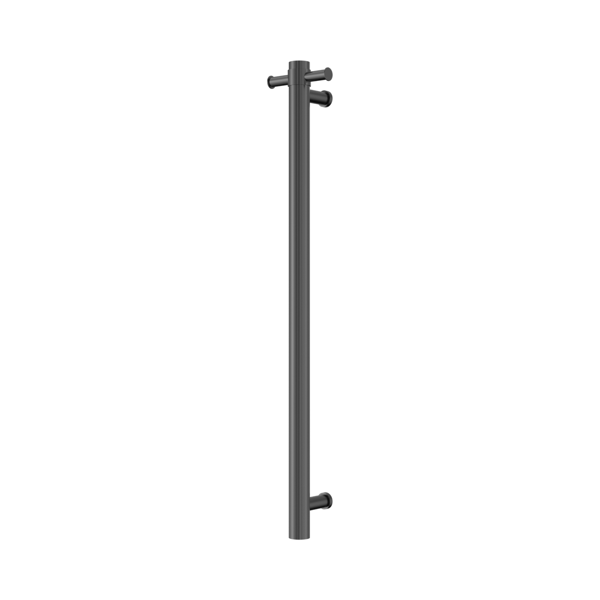Mecca 240V Single Vertical Heated Towel Rail Gun Metal