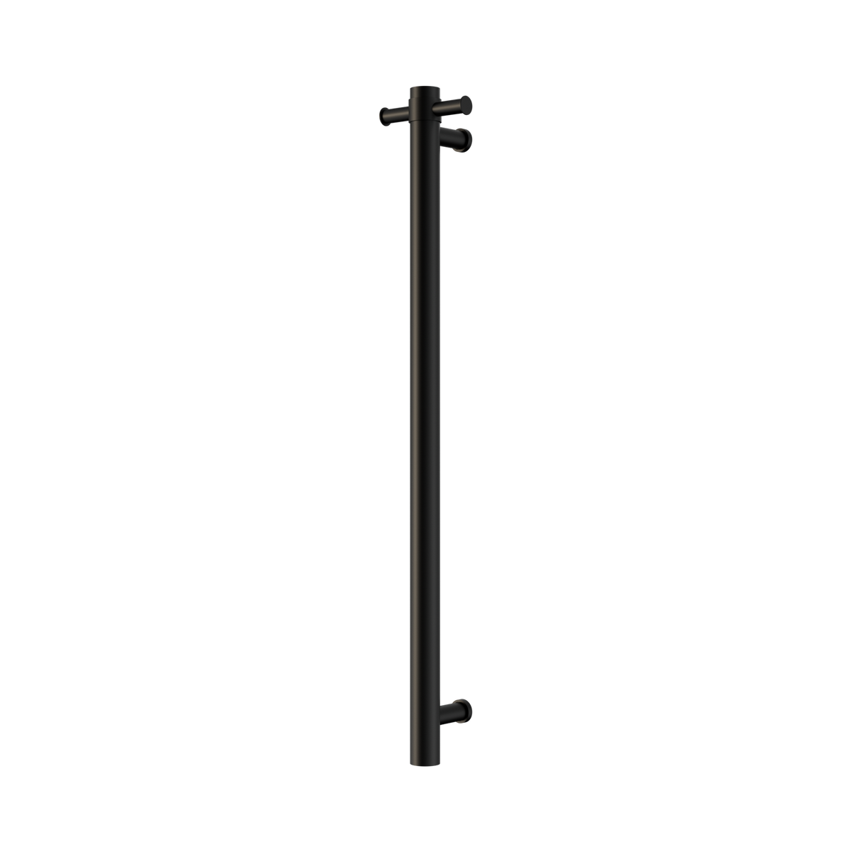 Mecca 240V Single Vertical Heated Towel Rail Matte Black
