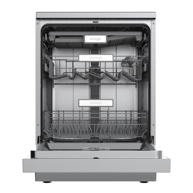 Omega 60cm Freestanding Dishwasher, Stainless Steel