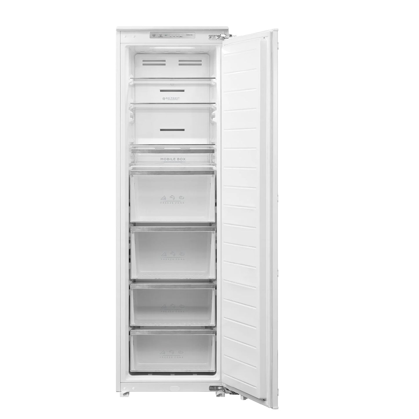 Fridge/Freezer Integrated Upright Hybrid 212L Omega 4 Star Meps