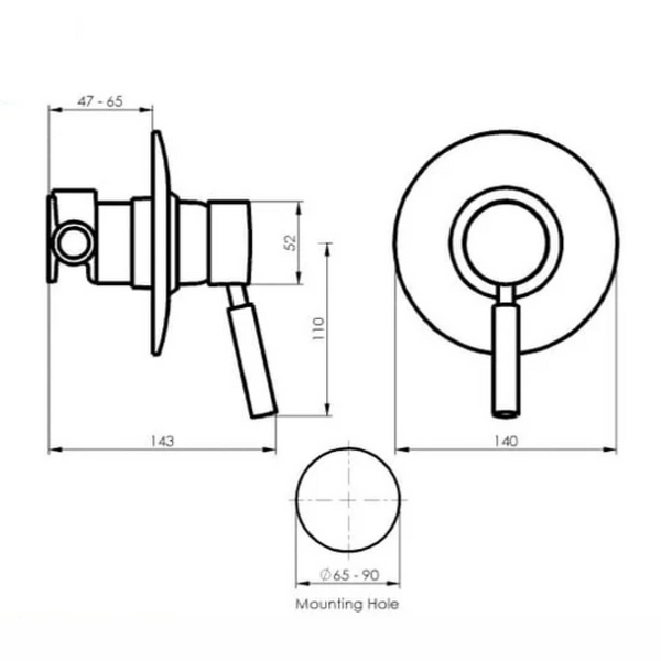 Oxi Shower Mixer - Reno Spares
