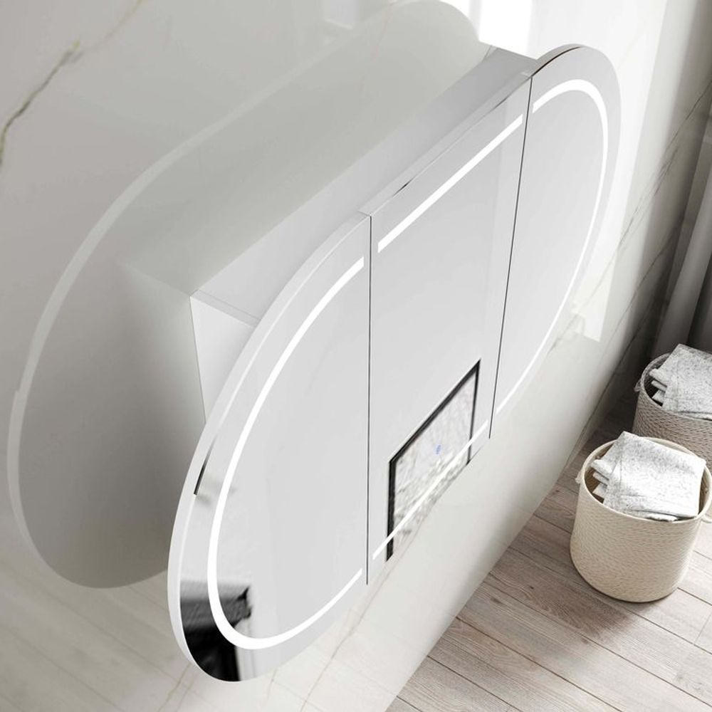 Otti LED Bondi 1200mm White Shaving Cabinet Premium Edition