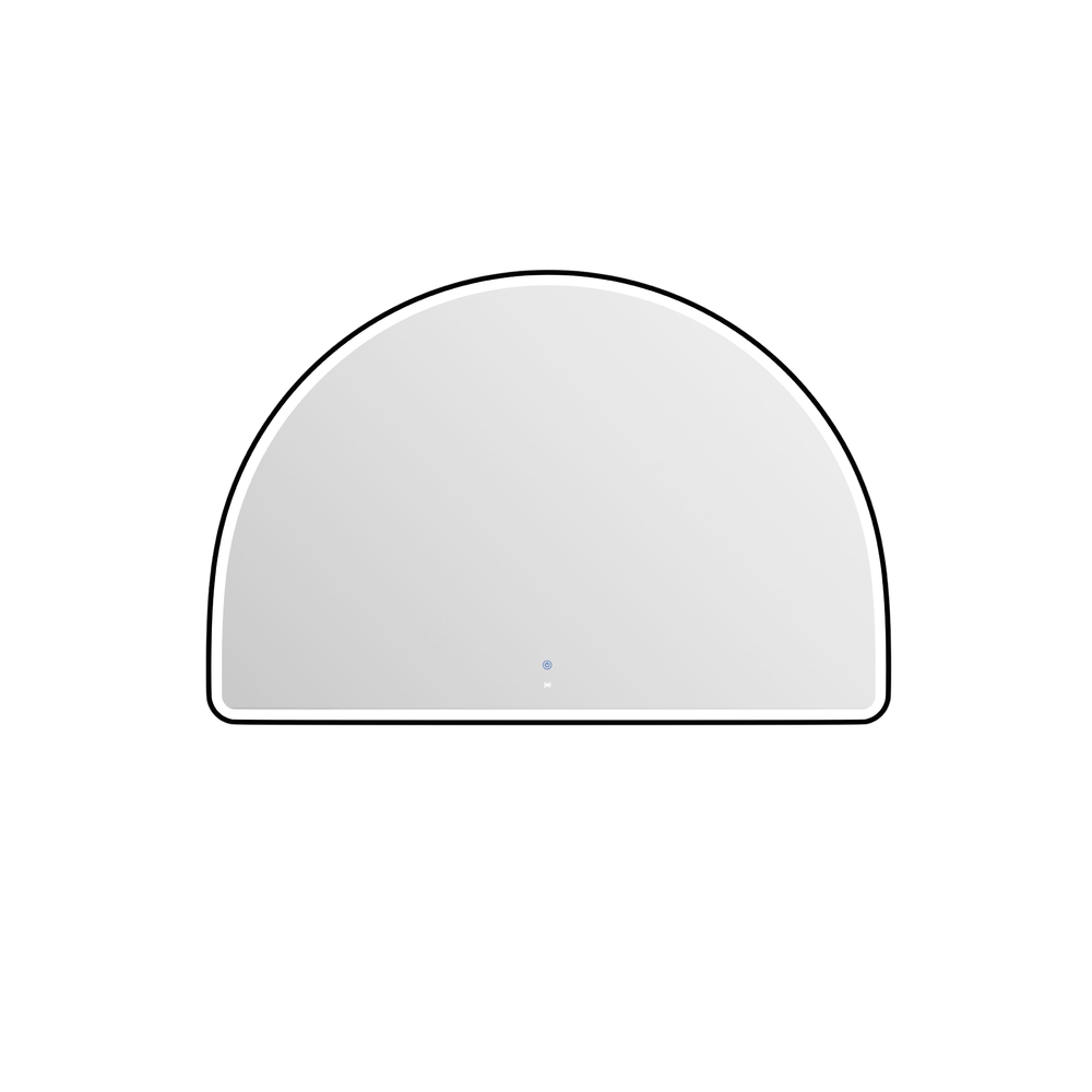 Otti LED Moonlight Archie 1000mm Black Metal Frame Mirror