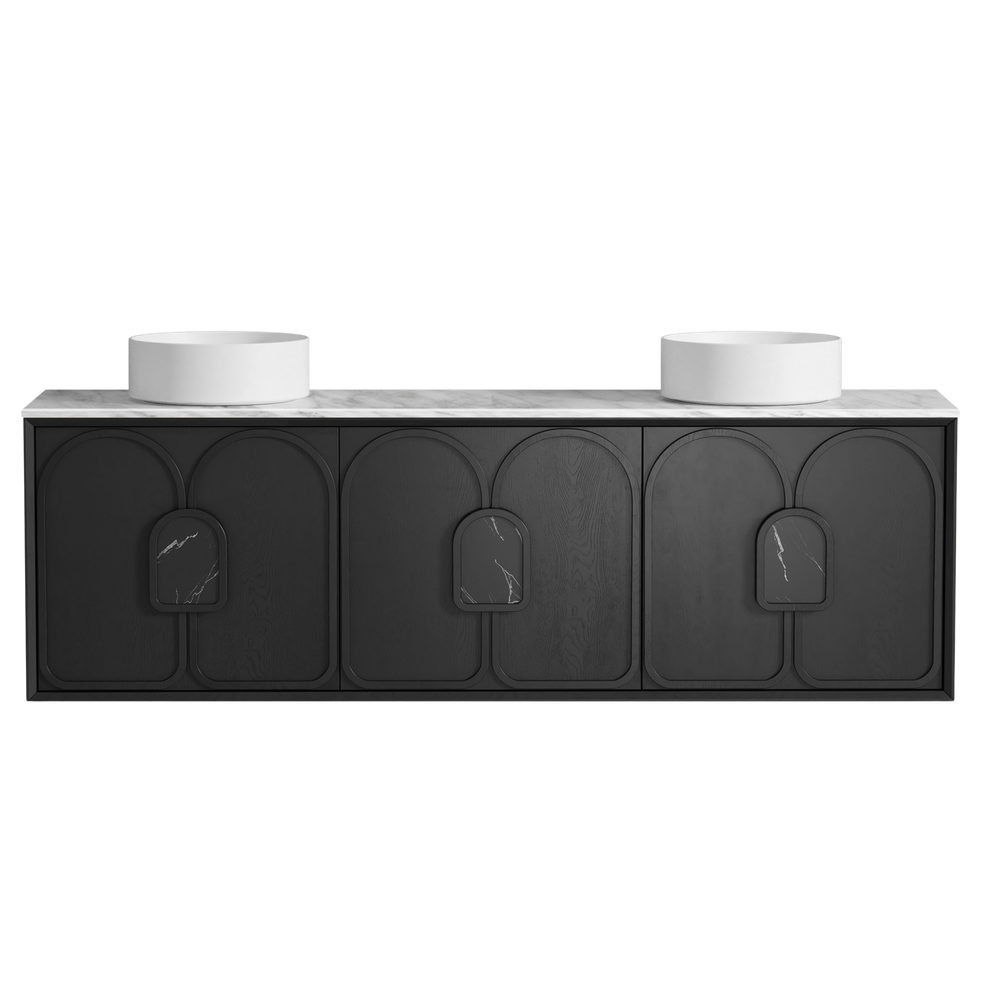 Otti Laguna Mark II 1800mm Black Oak Wall Hung Vanity