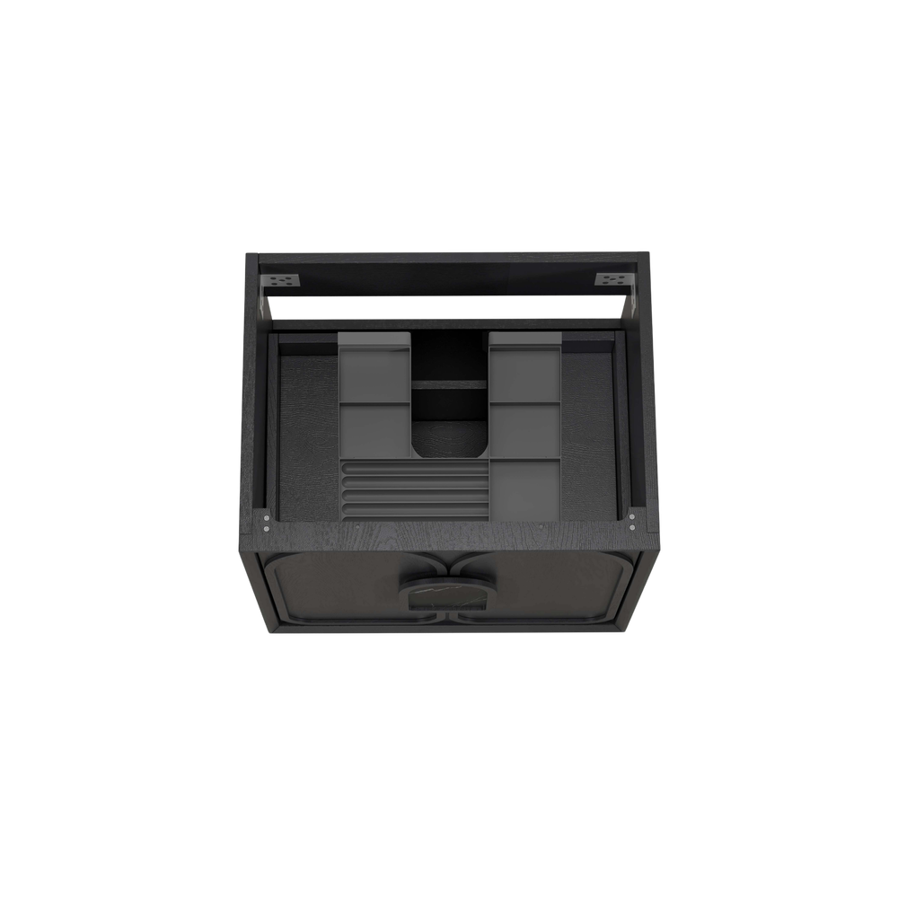 Otti Laguna Mark II 600mm Black Oak Wall Hung Vanity