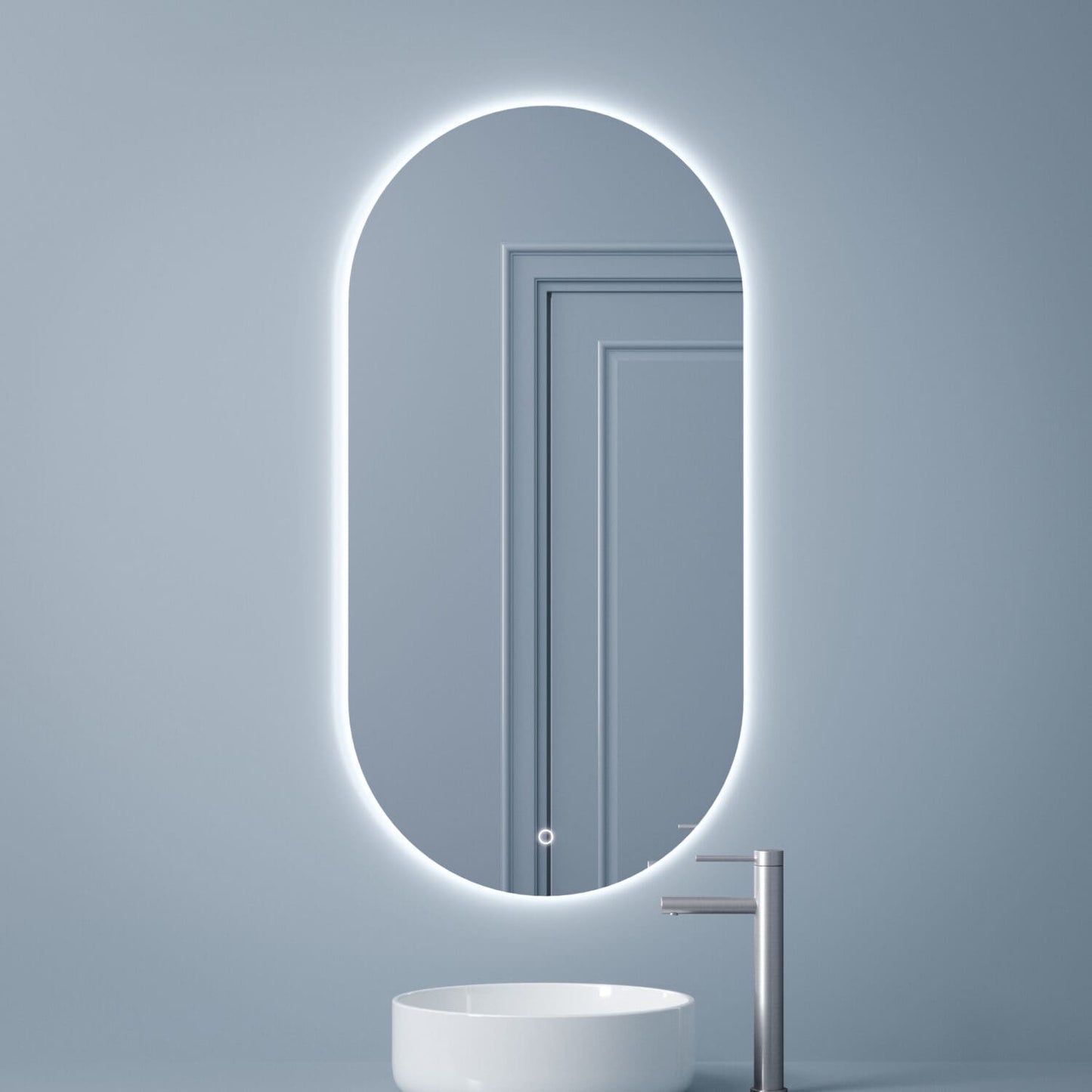 Oval Cool Light LED Mirror - Reno Spares