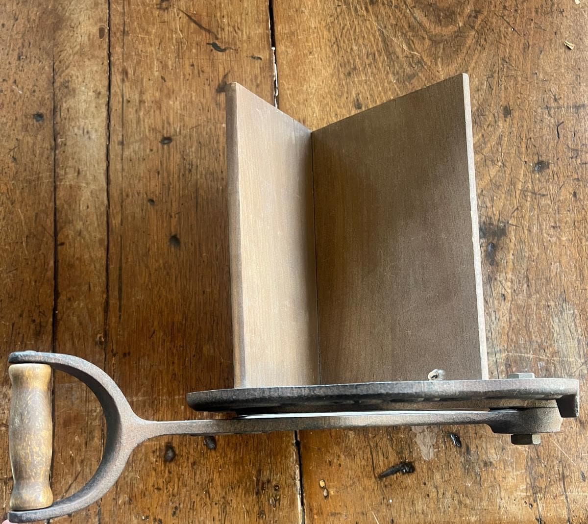 Antique Brot-Max Cast Iron Bread Slicer / Tobacco Cutter - Reno Spares