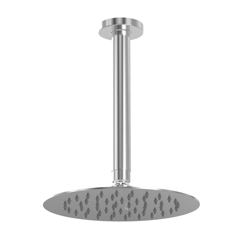 316 200mm Round Vertical Shower Drop