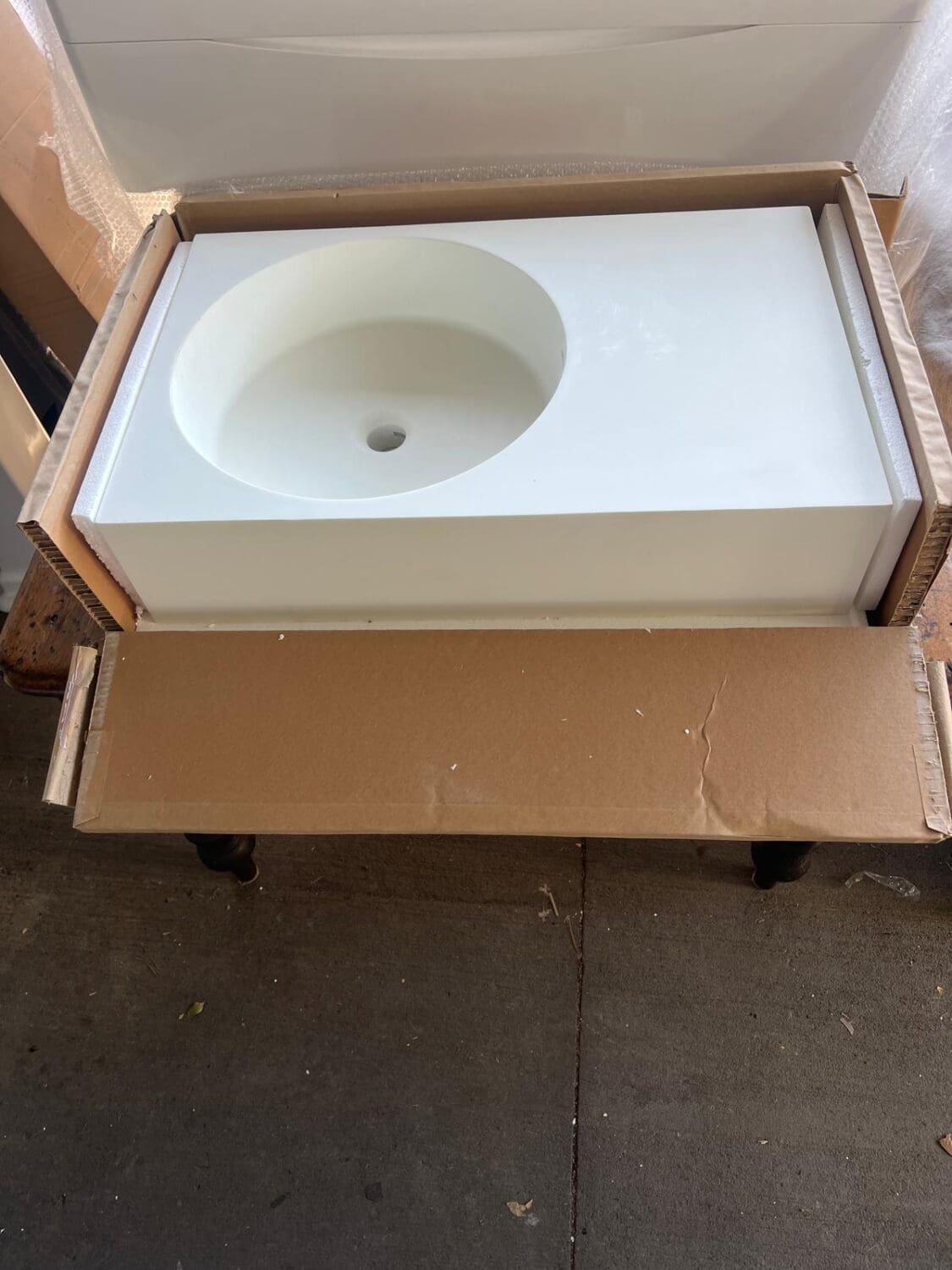 ABI Interiors Coco Wall-Mounted Basin - Matte White - Reno Spares
