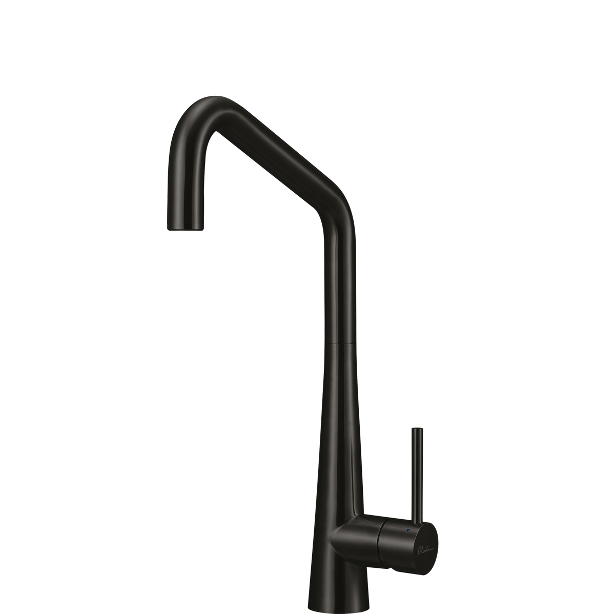 Oliveri Black Square Gooseneck Mixer