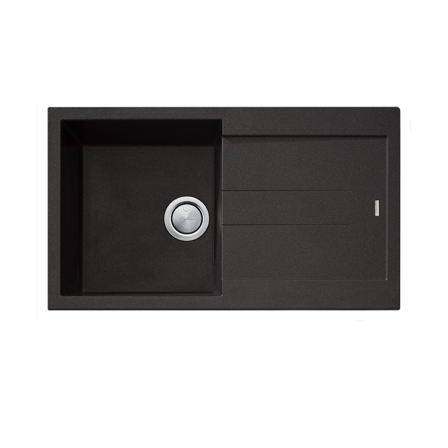 Oliveri SAN-BLACK Sgl Bowl&Drainer