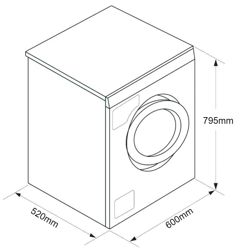 Simpson SDV457HQWA 4.5kg Vented Dryer – EZI Loader, White