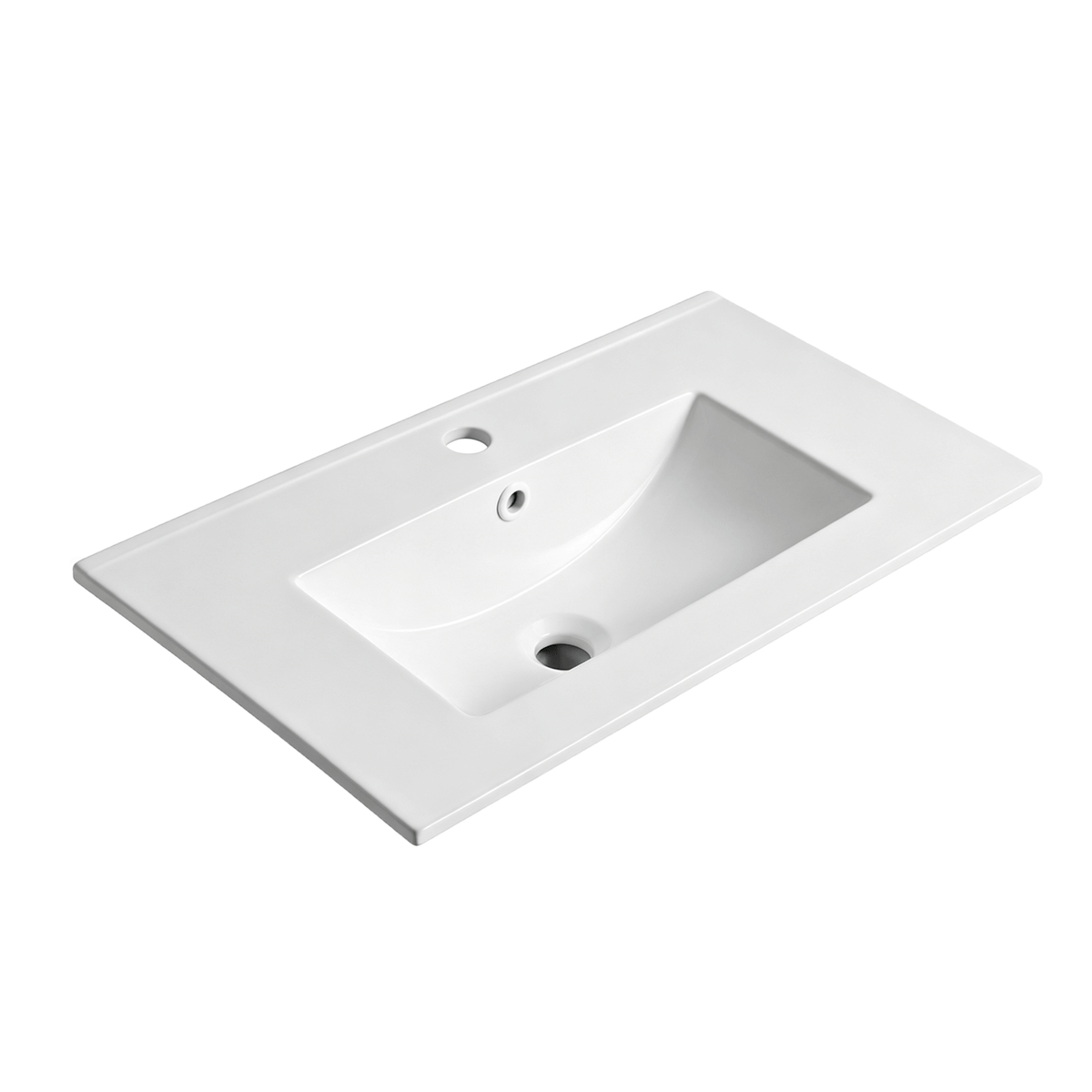 Mercio 750mm Slim Ceramic Top Vanity Basin