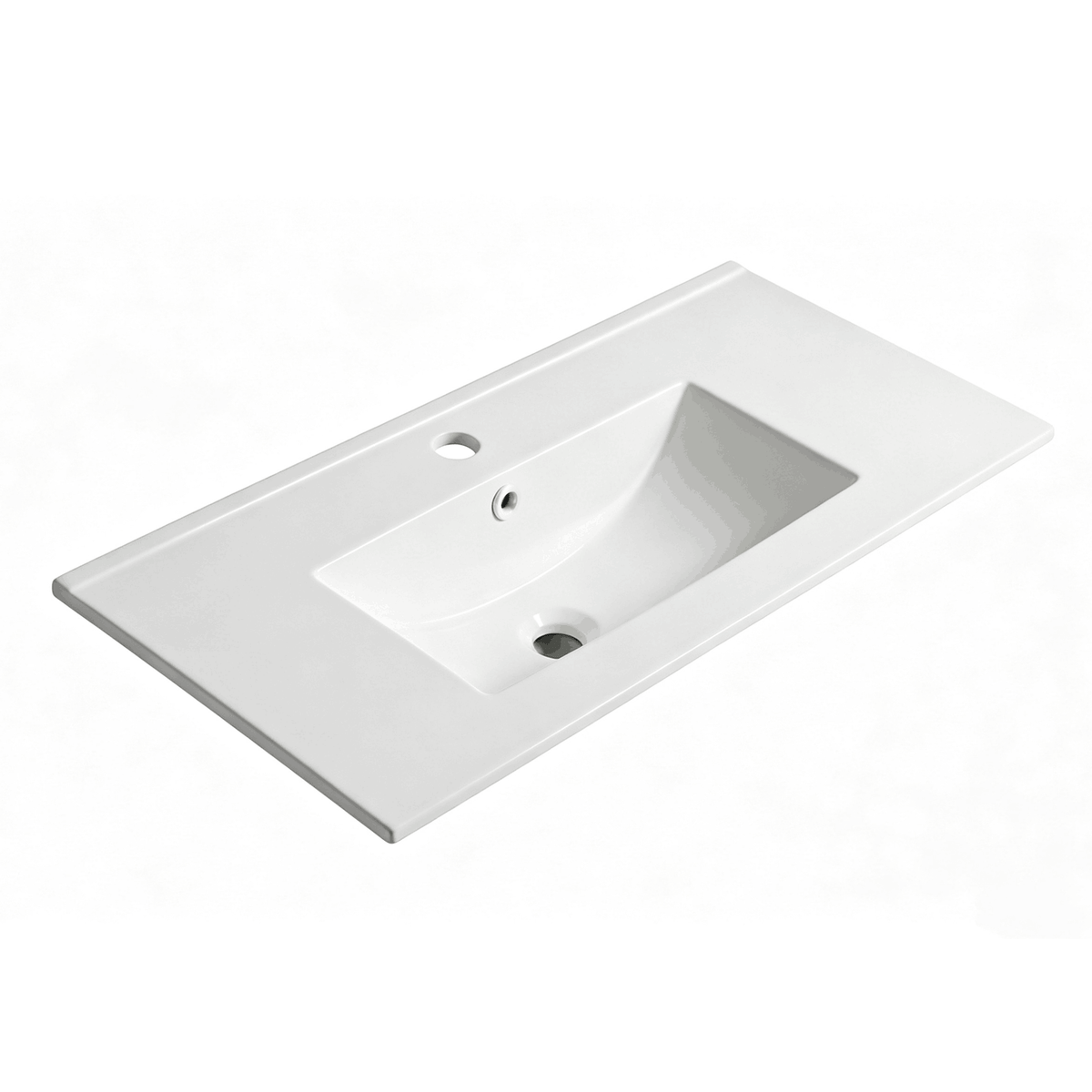 Mercio 900mm Slim Ceramic Top Vanity Basin