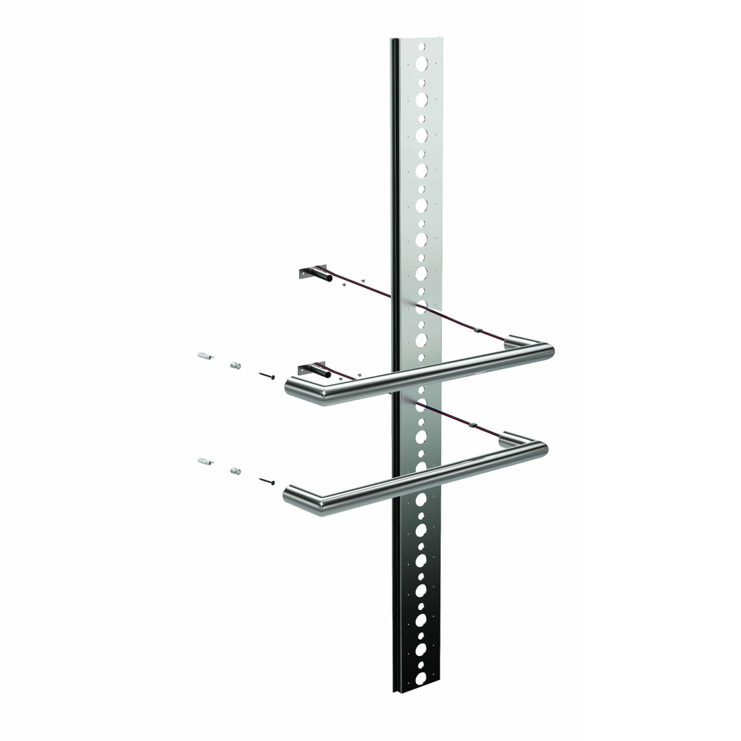 Thermorail 7060 Mounting System for Single Bar Towel Rails