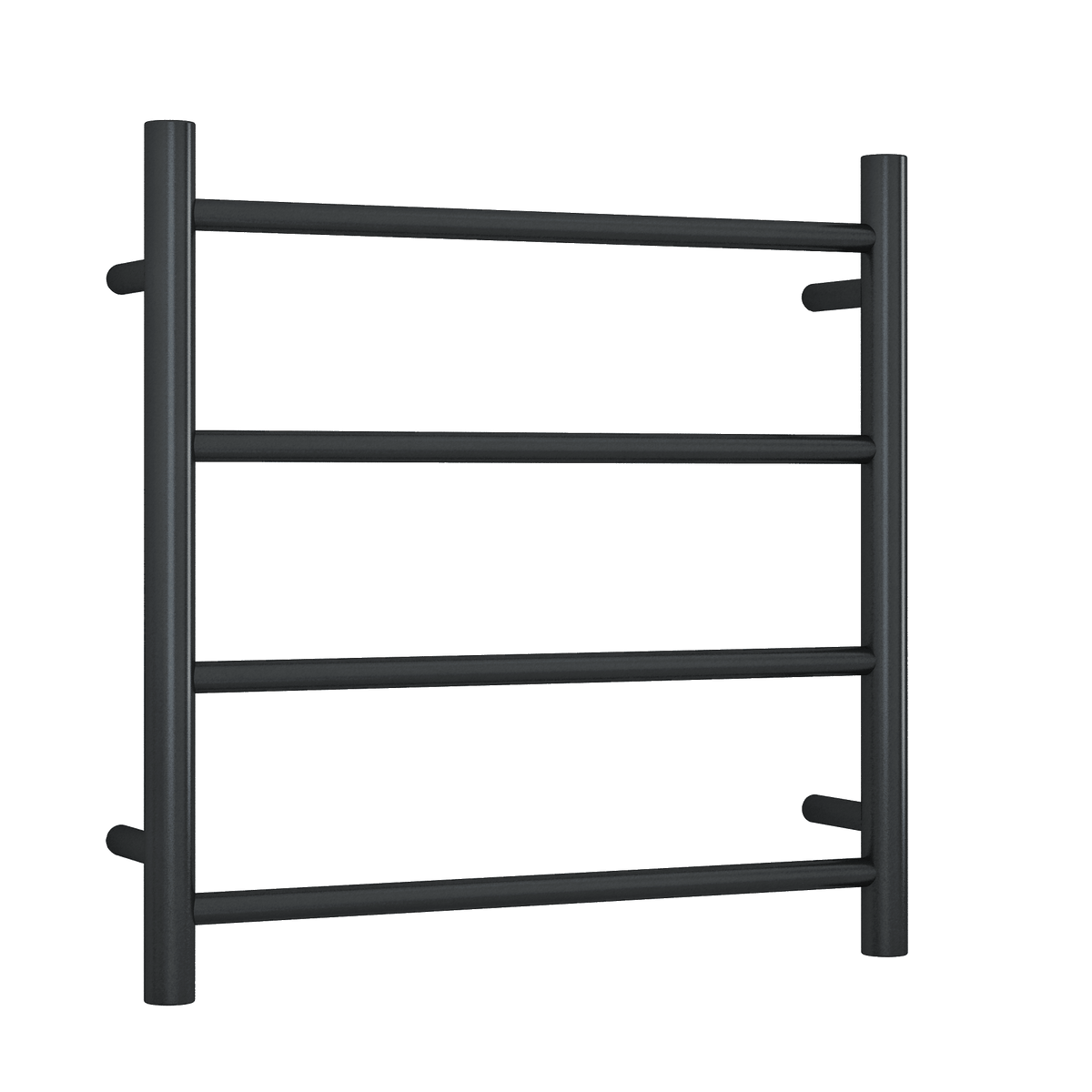 SR2512B 12Volt Matt Black Round Ladder Heated Towel Rail